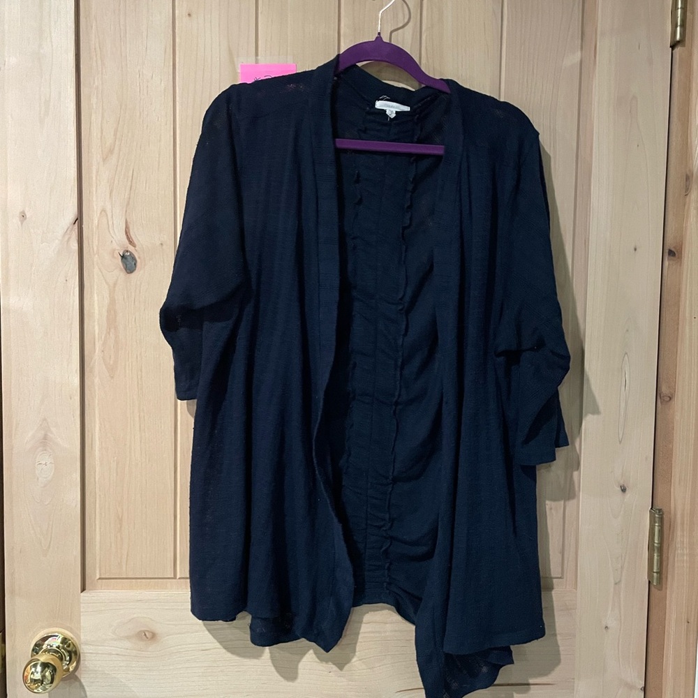 Maurices Navy Open Front Cardigan